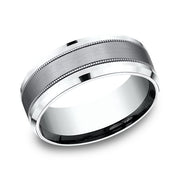 Ammara Stone Comfort-fit Design Wedding Band