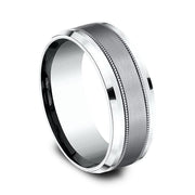 Ammara Stone Comfort-fit Design Wedding Band