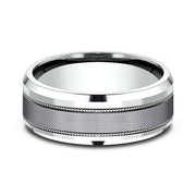 Ammara Stone Comfort-fit Design Wedding Band