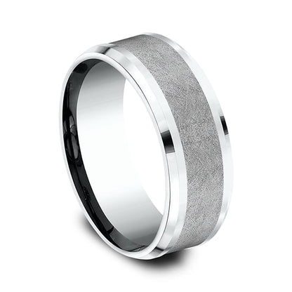 Ammara Stone Comfort-fit Design Wedding Band
