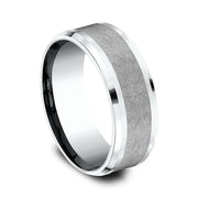 Ammara Stone Comfort-fit Design Wedding Band