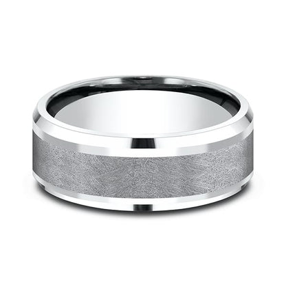Ammara Stone Comfort-fit Design Wedding Band