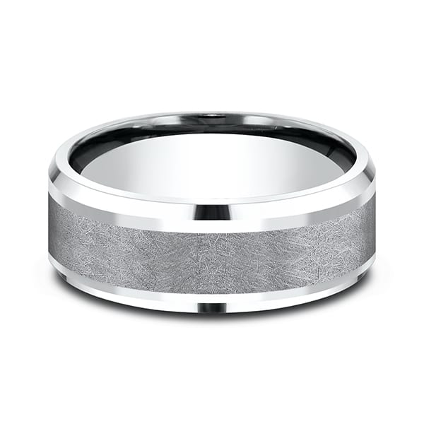 Ammara Stone Comfort-fit Design Wedding Band
