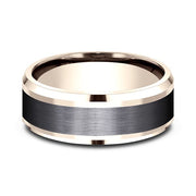 Ammara Stone Comfort-fit Design Wedding Band