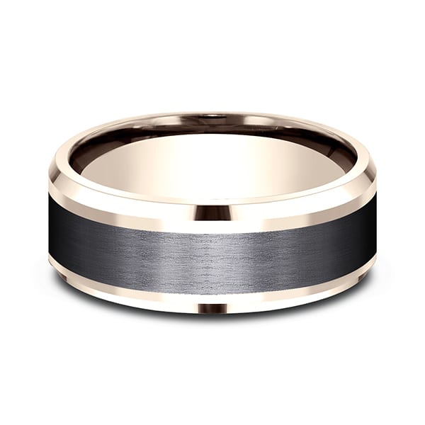Ammara Stone Comfort-fit Design Wedding Band