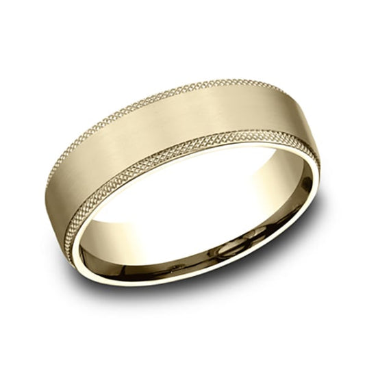 Ammara Stone Comfort-fit Design Wedding Band