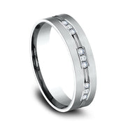Comfort-Fit Diamond Wedding Band