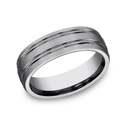 Tungsten Comfort-Fit Design Wedding Band
