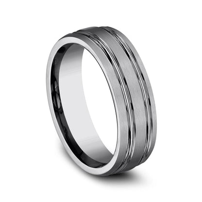 Tungsten Comfort-Fit Design Wedding Band