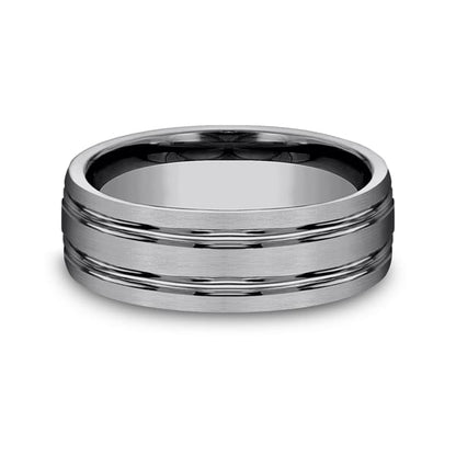Tungsten Comfort-Fit Design Wedding Band