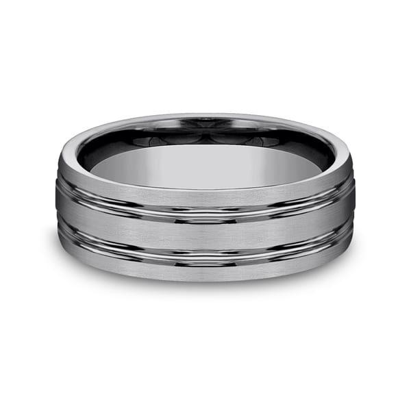Tungsten Comfort-Fit Design Wedding Band