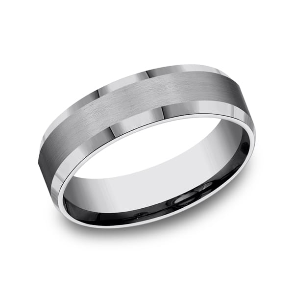 Cobalt Comfort-Fit Design Wedding Band