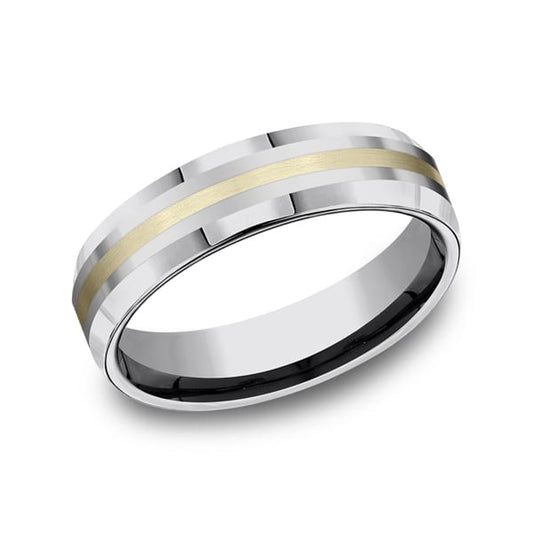 Tungsten Comfort-Fit Design Wedding Band