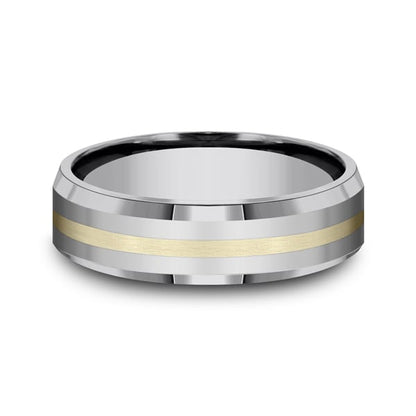 Tungsten Comfort-Fit Design Wedding Band