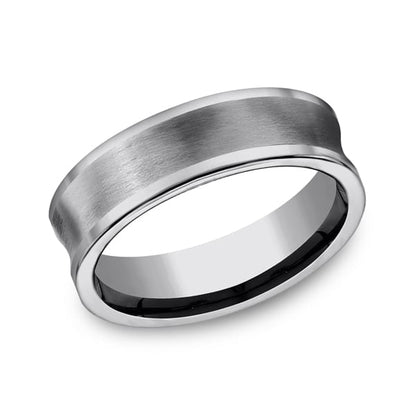Tungsten Comfort-Fit Design Wedding Band