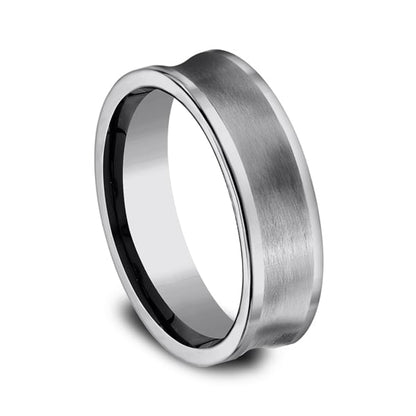 Tungsten Comfort-Fit Design Wedding Band