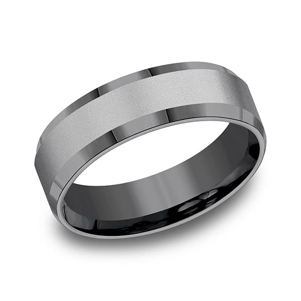 Tantalum Comfort-fit Design Wedding Band