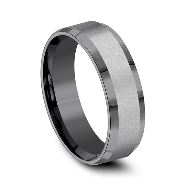 Tantalum Comfort-fit Design Wedding Band