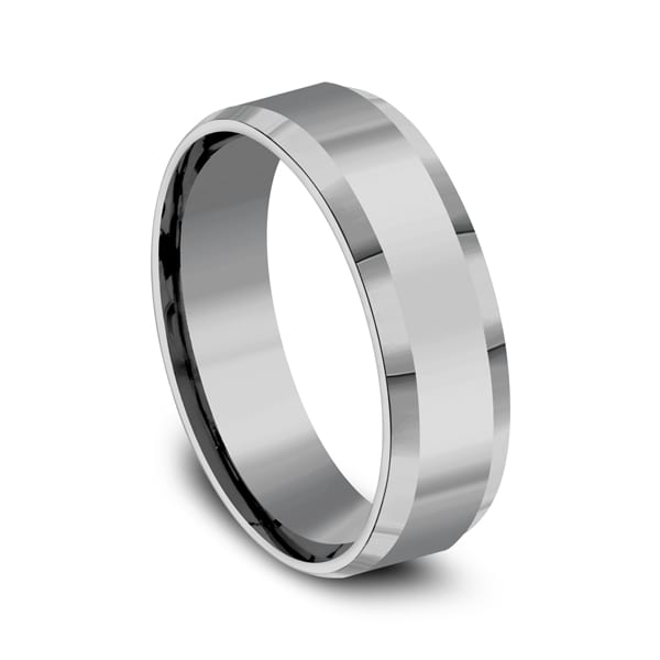 Cobalt Comfort-Fit Design Wedding Band