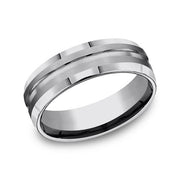 Tungsten Comfort-Fit Design Wedding Band