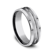 Tungsten Comfort-Fit Design Wedding Band
