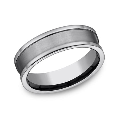 Tungsten Comfort-Fit Design Wedding Band