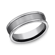 Tungsten Comfort-Fit Design Wedding Band