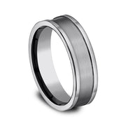 Tungsten Comfort-Fit Design Wedding Band