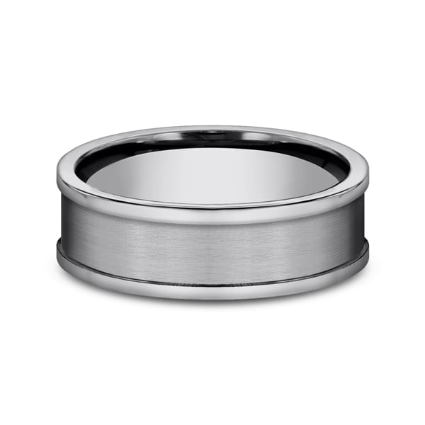 Tungsten Comfort-Fit Design Wedding Band
