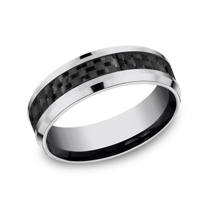 Tungsten Comfort-Fit Design Wedding Band