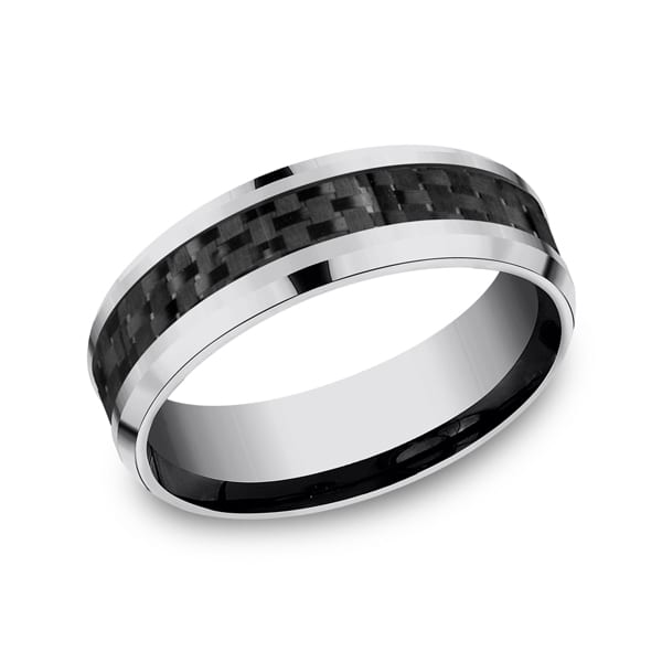 Tungsten Comfort-Fit Design Wedding Band