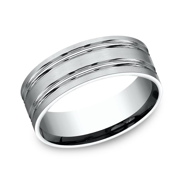 Comfort-Fit Design Wedding Ring