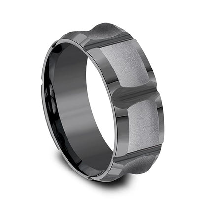 Tantalum Comfort-fit Design Wedding Band