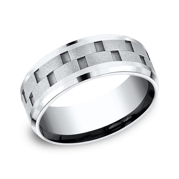 Cobalt Comfort-Fit Design Wedding Band
