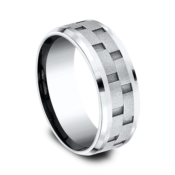 Cobalt Comfort-Fit Design Wedding Band