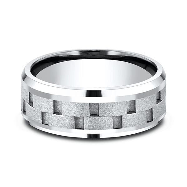 Cobalt Comfort-Fit Design Wedding Band