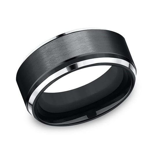 Cobalt Comfort-Fit Design Wedding Band