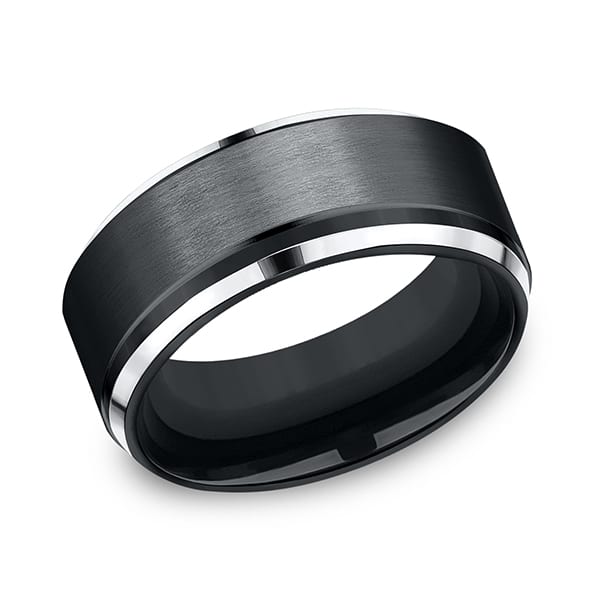 Cobalt Comfort-Fit Design Wedding Band
