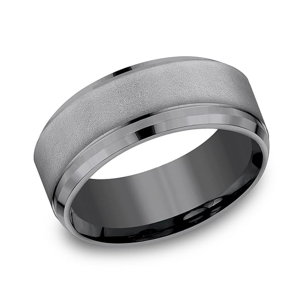 Tantalum Comfort-fit Design Wedding Band