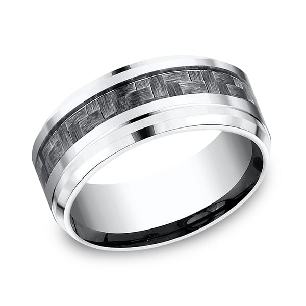 Cobalt Comfort-Fit Design Wedding Band