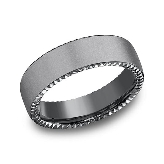 Tantalum Comfort-fit Design Wedding Band