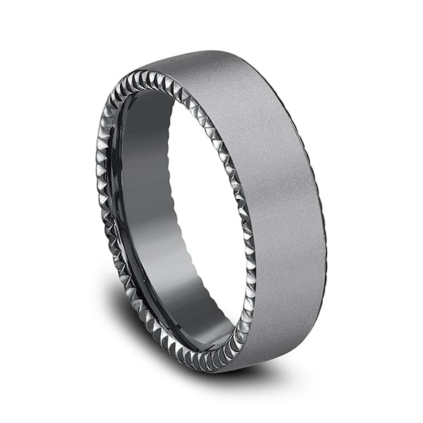 Tantalum Comfort-fit Design Wedding Band