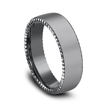 Tantalum Comfort-fit Design Wedding Band