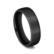 Black Titanium Comfort-Fit Design Wedding Band
