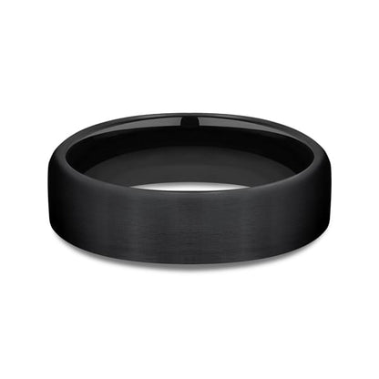 Black Titanium Comfort-Fit Design Wedding Band