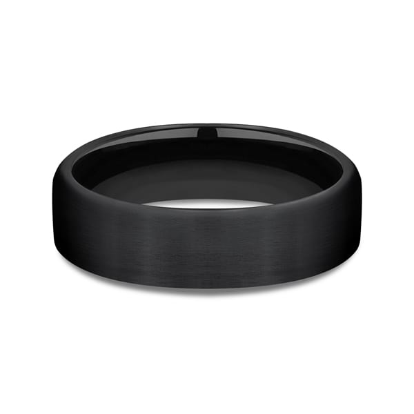 Black Titanium Comfort-Fit Design Wedding Band