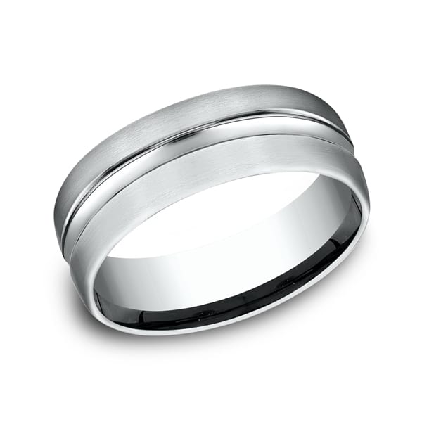 Comfort-Fit Design Wedding Ring