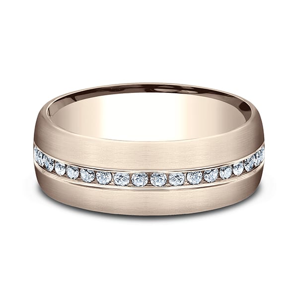 Comfort-Fit Diamond Wedding Ring