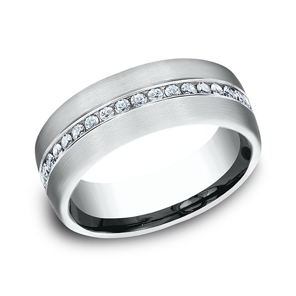 Comfort-Fit Diamond Wedding Ring