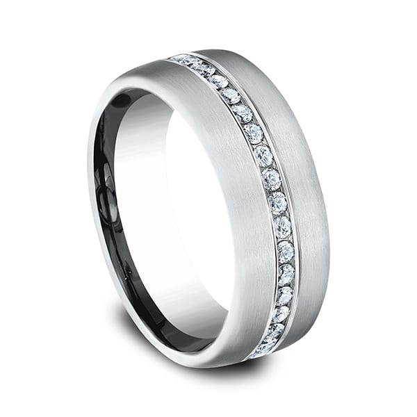 Comfort-Fit Diamond Wedding Ring